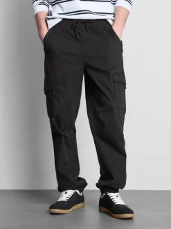 Jogginghose mit Cargotaschen und Bündchen
