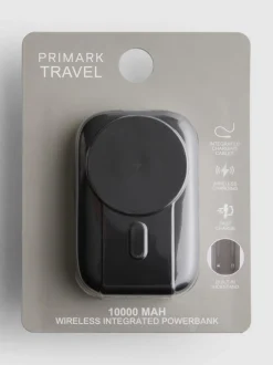 Kabellose Powerbank mit integrierten Ladekabeln, 10 000 mAh