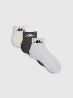 „Kappa“ Crew-Socken in Viertellänge, 3er-Pack