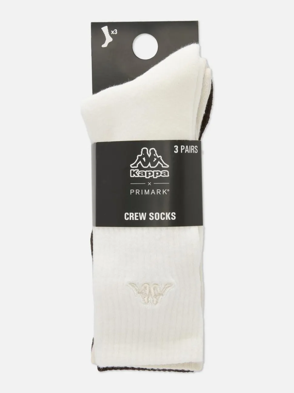 „Kappa“ Neutrale Crew-Socken, 3er-Pack