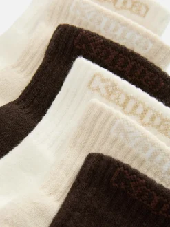 „Kappa“ Neutrale Crew-Socken in Viertellänge, 3er-Pack