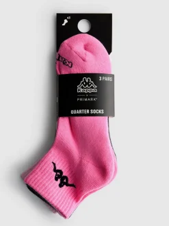 „Kappa x Primark“ Socken in Viertellänge, 3er-Pack