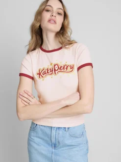 „Katy Perry“ Ringer-T-Shirt aus Baumwolle