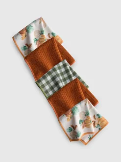 Küchentücher mit Herbstmotiv, 5er-Pack