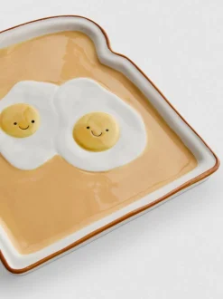 Keramikteller in Toastform