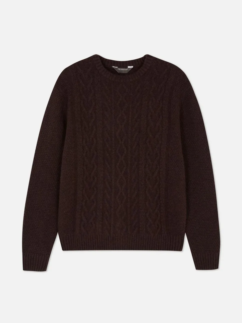 Klassischer Strickpullover mit Zopfmuster