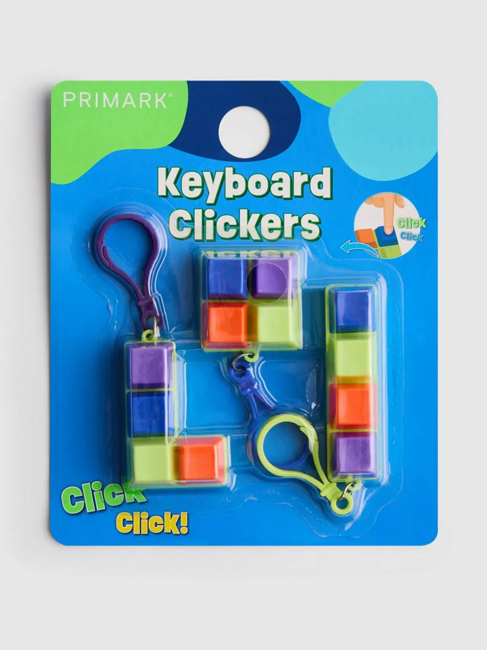 Klicker-Spielzeug in Tastatur-Optik, 3er-Pack