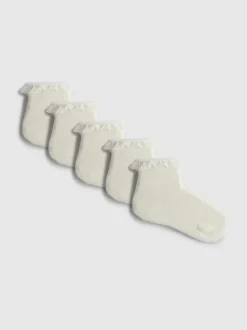 Knöchelsöckchen mit hohem Baumwollanteil, 5er-Pack
