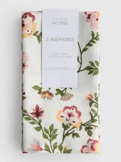 Kopfkissenbezüge mit Blumenmuster, 2er-Pack