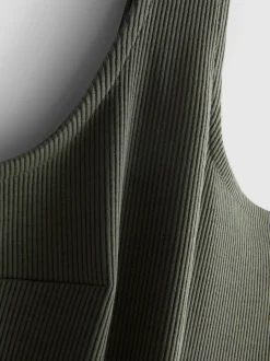 Korsagen-Minikleid aus Baumwollmischung
