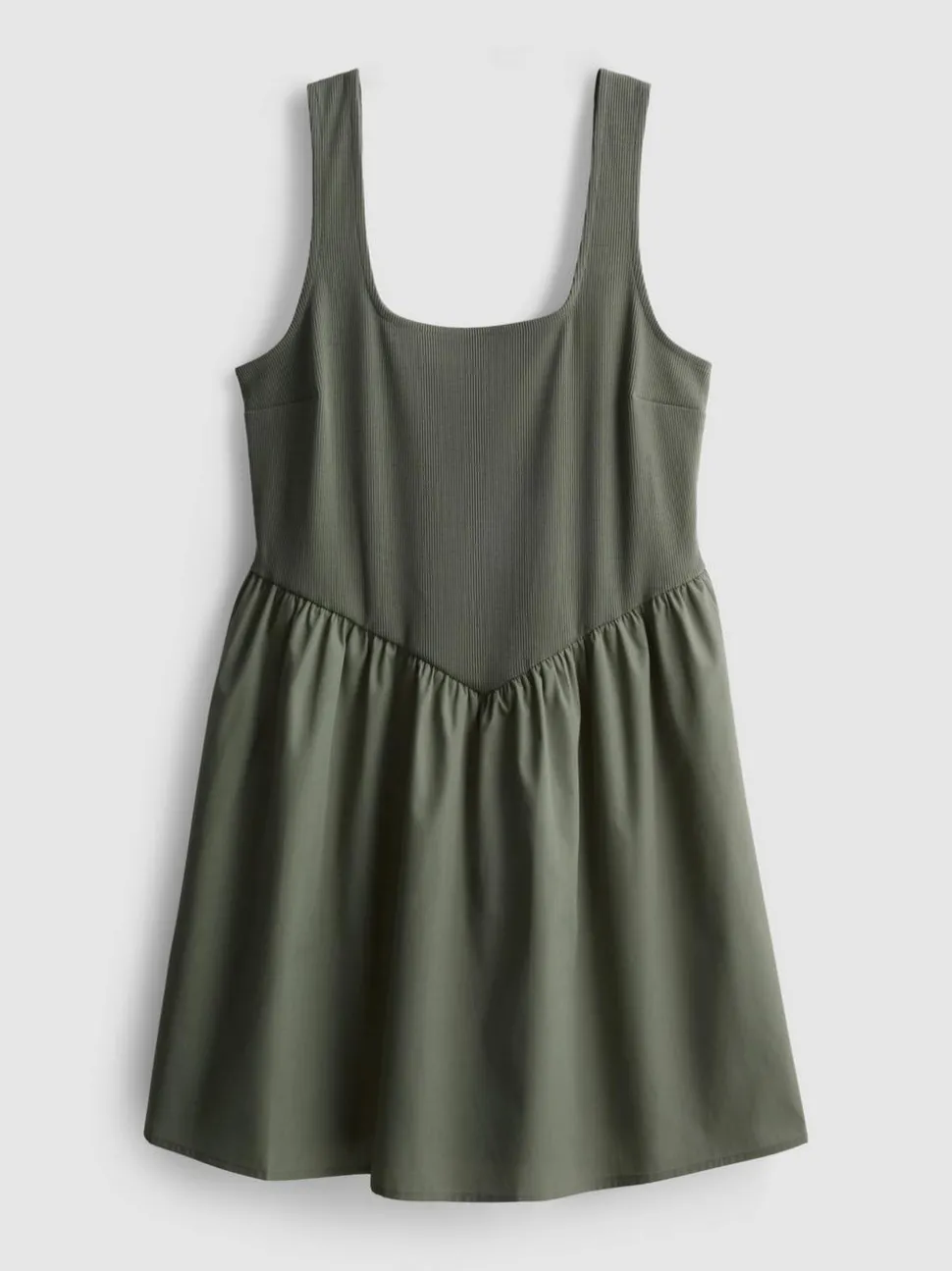 Korsagen-Minikleid aus Baumwollmischung