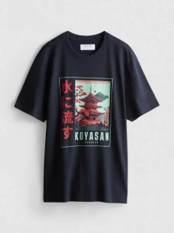 „Koyasan“ T-Shirt mit Grafik