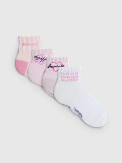 „KPop Demon Hunters“ Socken in Viertellänge, 4er-Pack