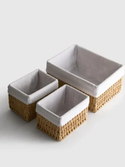 Körbe aus Papierseil, 3er-Pack