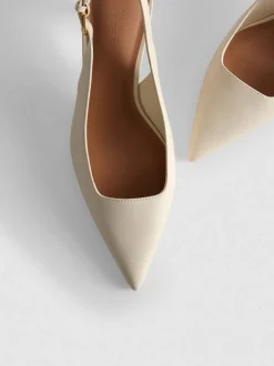 Kunstleder-Pumps mit Schnalle