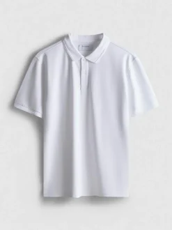 Kurzarm-Poloshirt aus Pikee