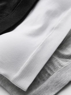 Kurze bügellose Bralette-BHs, 3er-Pack