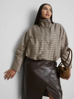 Kurze, karierte „By Coleen“ Funktionsjacke