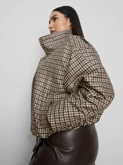Kurze, karierte „By Coleen“ Funktionsjacke