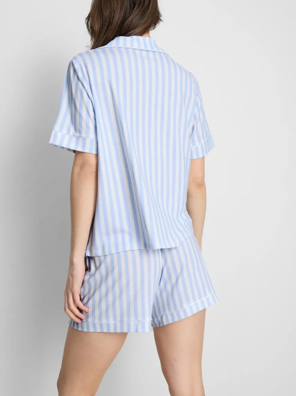 Kurzer Boyfriend-Schlafanzug mit Print