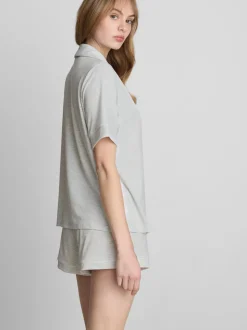 Kurzer Boyfriend-Schlafanzug aus Jersey