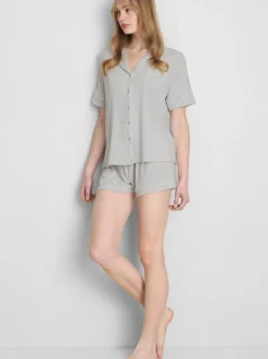 Kurzer Boyfriend-Schlafanzug aus Jersey