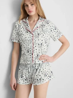 Kurzer „Disney 101 Dalmatiner“ Boyfriend-Schlafanzug mit Print