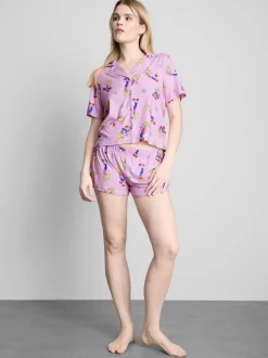 Kurzer „Disney Lizzie McGuire“ Boyfriend-Schlafanzug