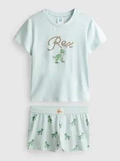 Kurzer „Disney Pixar Toy Story Rex“ Schlafanzug