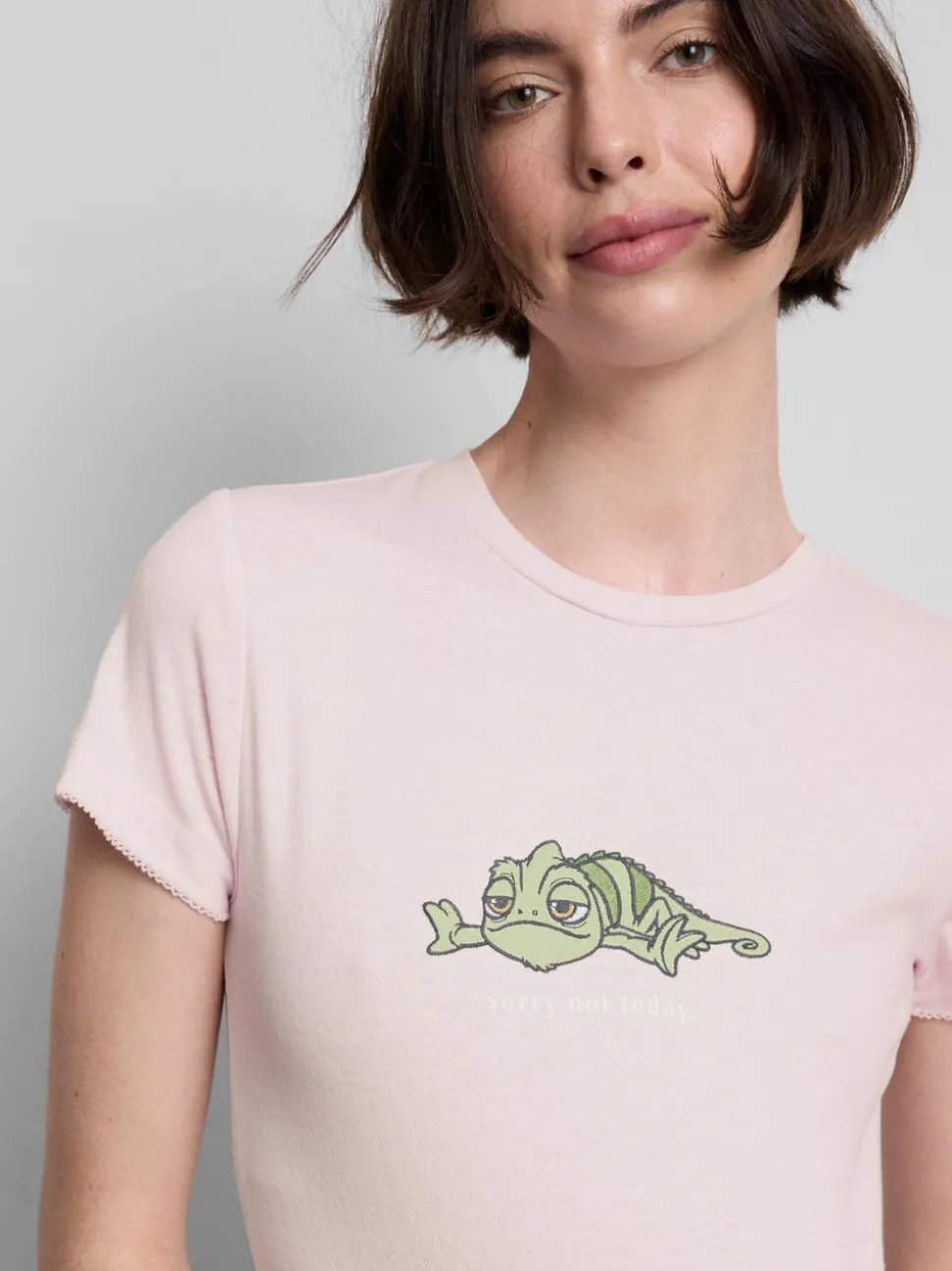 Kurzer „Disney Rapunzel Pascal“ Pointelle-Schlafanzug