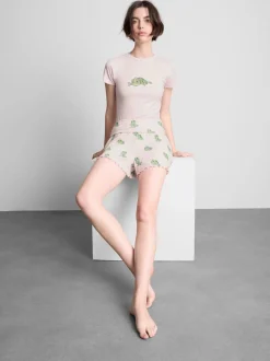 Kurzer „Disney Rapunzel Pascal“ Pointelle-Schlafanzug