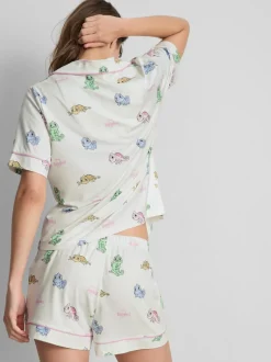 Kurzer „Disney Rapunzel Pascal“ Boyfriend-Schlafanzug