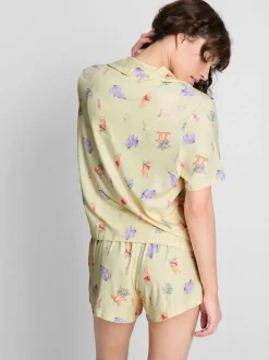 Kurzer „Disney Winnie Puuh“ Boyfriend-Schlafanzug