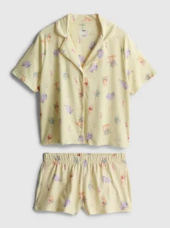 Kurzer „Disney Winnie Puuh“ Boyfriend-Schlafanzug