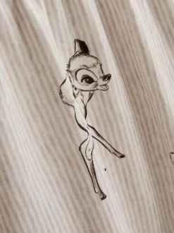 Kurzer, gestreifter „Disney Bambi“ Boyfriend-Schlafanzug