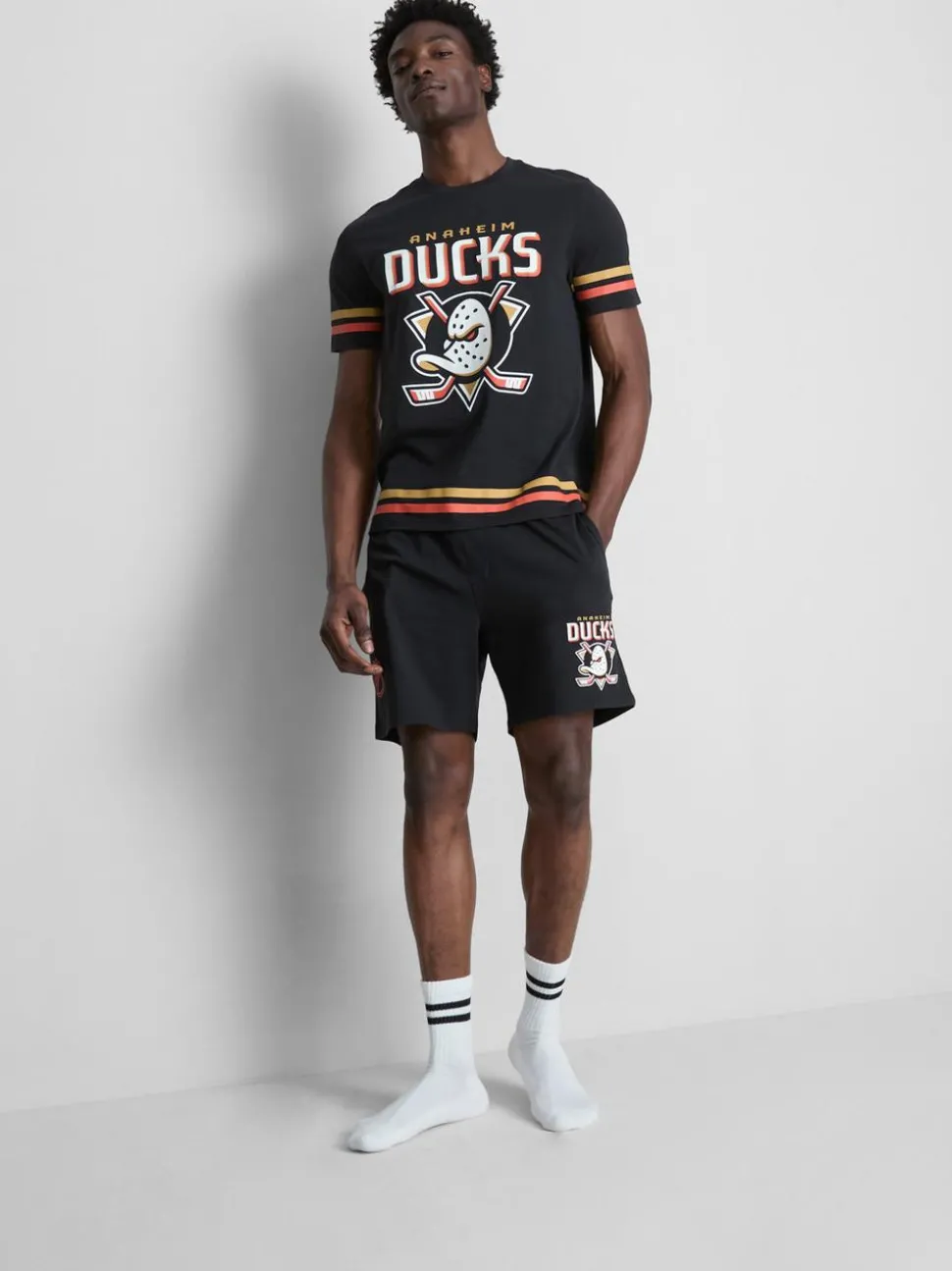 Kurzer „NHL Anaheim Ducks“ Schlafanzug
