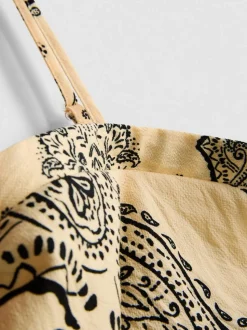 Kurzes Bandana-Top mit Paisleymuster