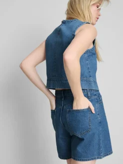 Kurzes Denim-Top
