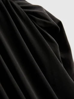 Kurzes, drapiertes Top mit hohem Modalanteil