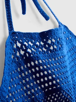Kurzes Häkeltop mit Neckholder