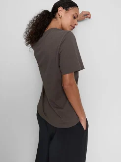 Kurzärmeliges Baumwoll-T-Shirt mit Grafik