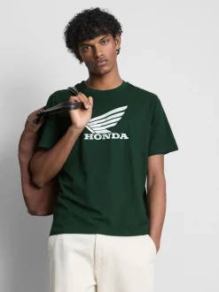 Kurzärmeliges „Honda“ T-Shirt mit Logo