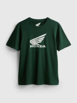 Kurzärmeliges „Honda“ T-Shirt mit Logo