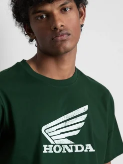 Kurzärmeliges „Honda“ T-Shirt mit Logo
