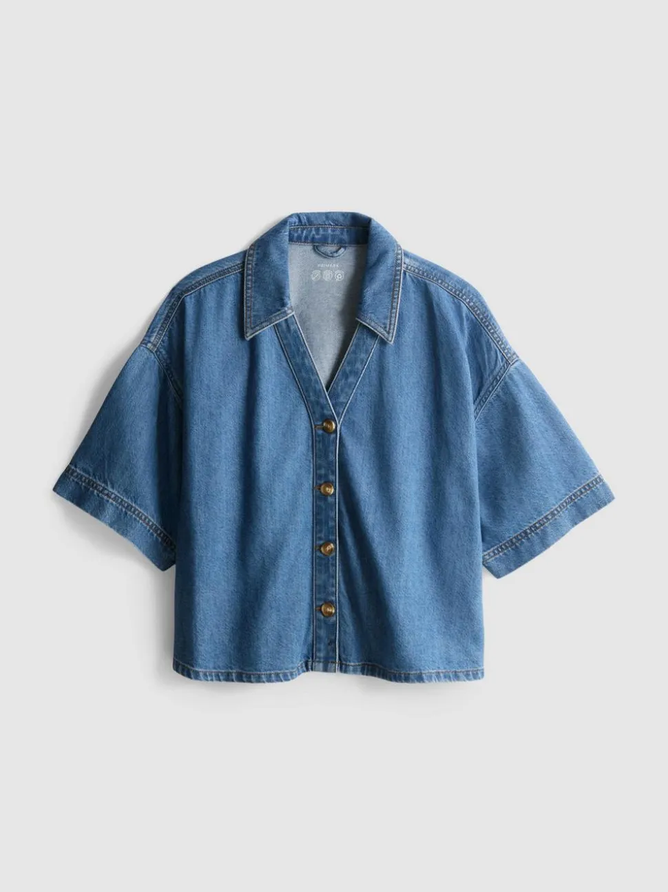 Kurzärmeliges Jeanshemd