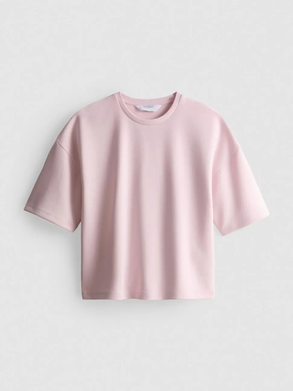 Kurzärmeliges Sweatshirt mit überschnittenen Schultern