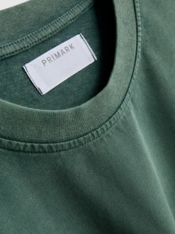 Kurzärmeliges T-Shirt in verwaschener Optik