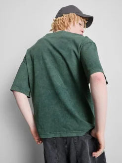 Kurzärmeliges T-Shirt in verwaschener Optik