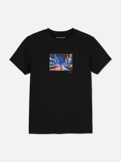 Kurzärmeliges T-Shirt mit Grafik