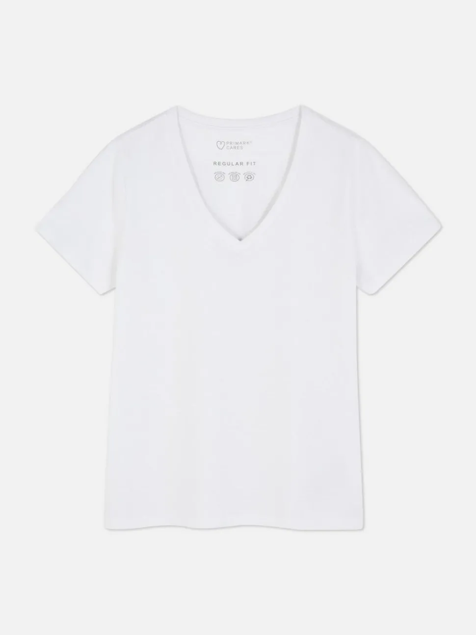 Kurzärmeliges T-Shirt mit V-Ausschnitt